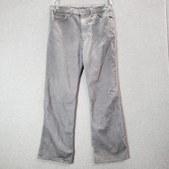 VINTAGE Levi's Men Jeans 36x29 Gray Denim Straight Relaxed Brown‎ Tab 80s 90s